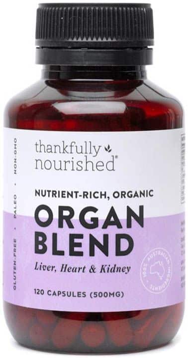 Thankfully Nourished Australian Organ Blend 180caps
