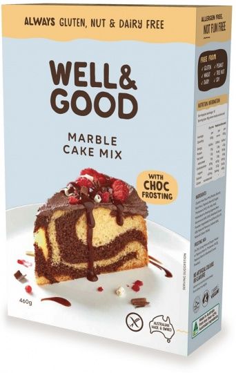 Well And Good Marble Cake Mix & Choc Frosting G/F 450g