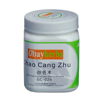 Chao Cang Zhu Dry Fried Atractylodes (black) Rhizome