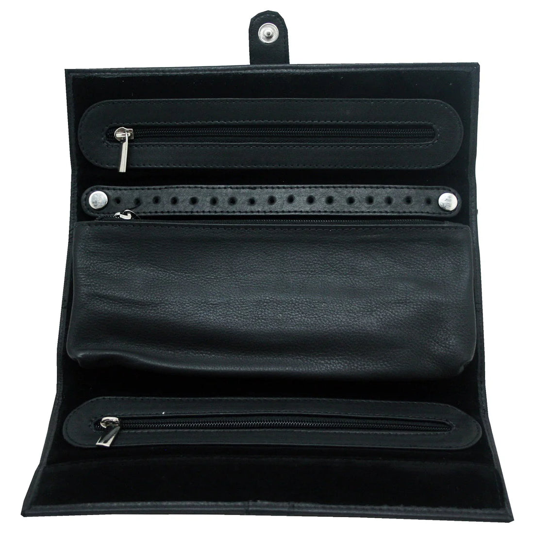Cobb & Co Men's Black Genuine Leather Watch and Jewellery Roll