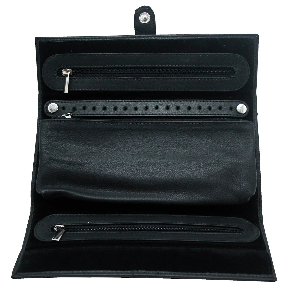 Cobb & Co Men's Black Genuine Leather Watch and Jewellery Roll