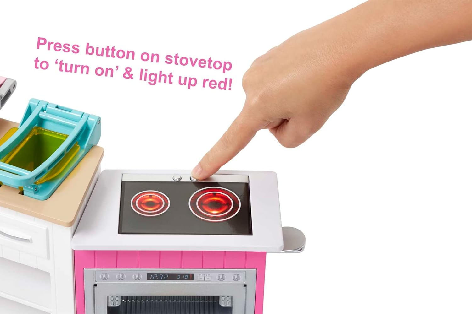 Barbie Kitchen Playset with Doll, Lights & Sounds