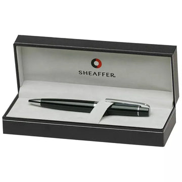 Sheaffer 300, Glossy Black, Chrome Plate Trim, Ballpoint