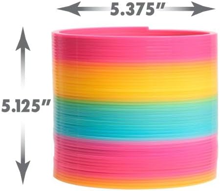 Slinky The Original Walking Spring Toy, 5-inch Diameter Plastic Rainbow Slinky